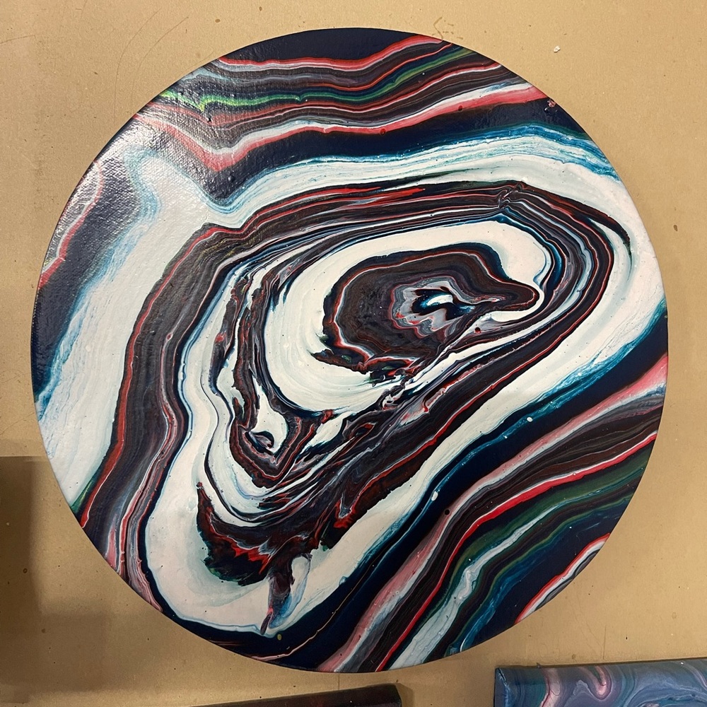 Abstract Swirl Canvas Art